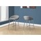Monarch Specialties Bar Stool, Set Of 2, Counter Height, Kitchen, Metal, Fabric, Grey, Chrome, Contemporary, Modern I 2298 - alternate 2